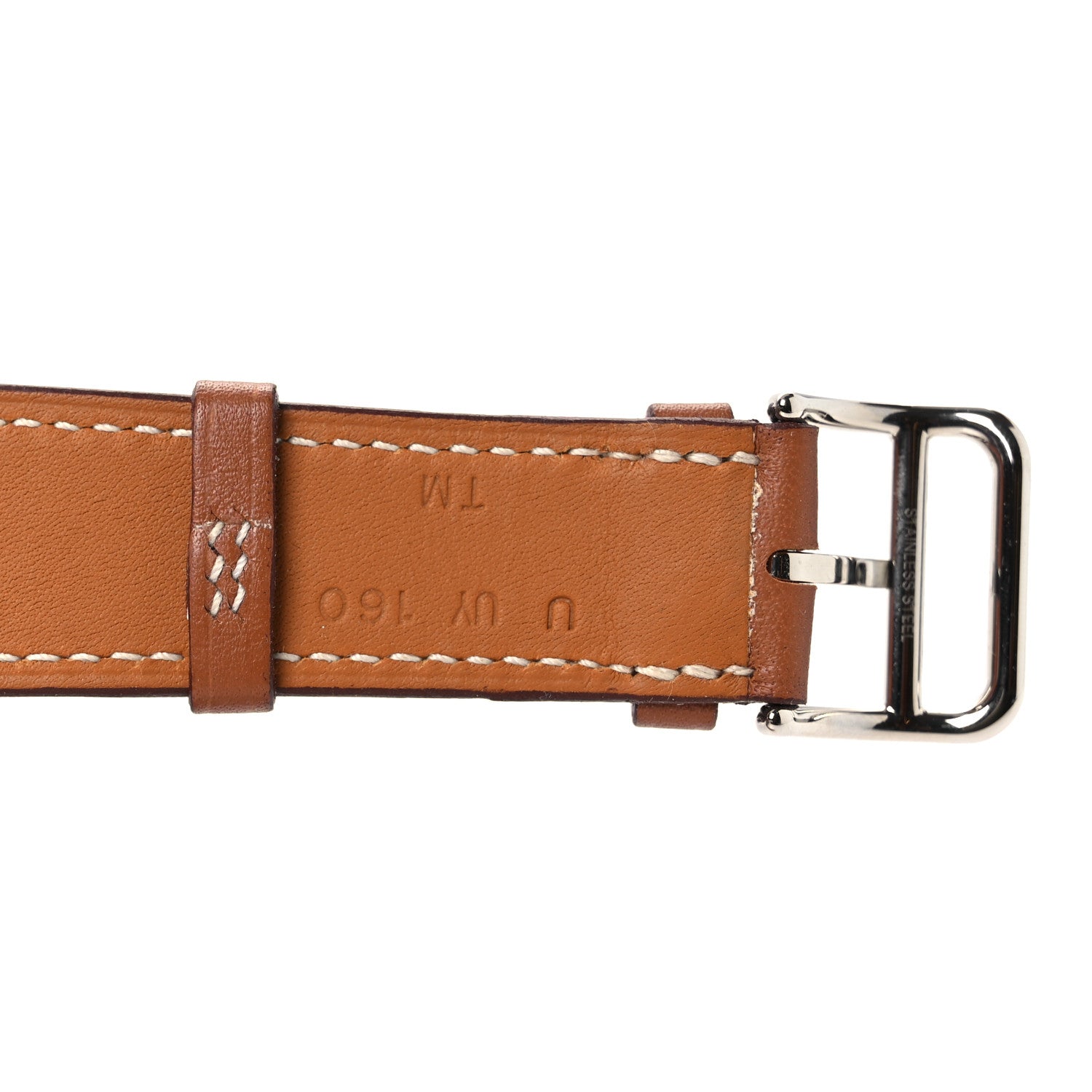 Hermes Barenia 42mm Apple Watch Single Tour Band Fauve 5 of 6