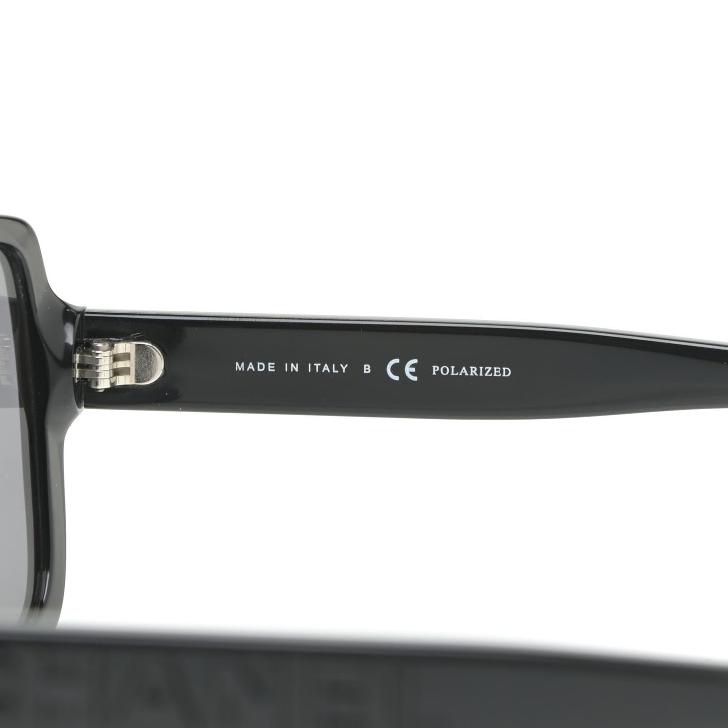 Acetate Polarized Square Sunglasses 5408 Black