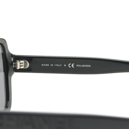 Chanel Acetate Polarized Square Sunglasses 5408 Black 6 of 8