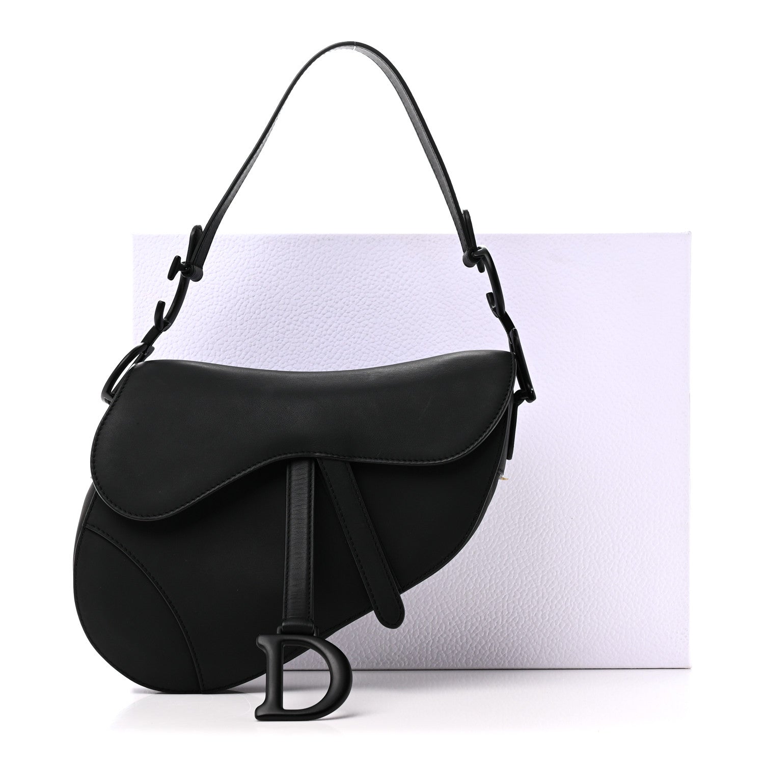 Christian Dior Ultra Matte Calfskin Saddle Bag Black 11 of 11