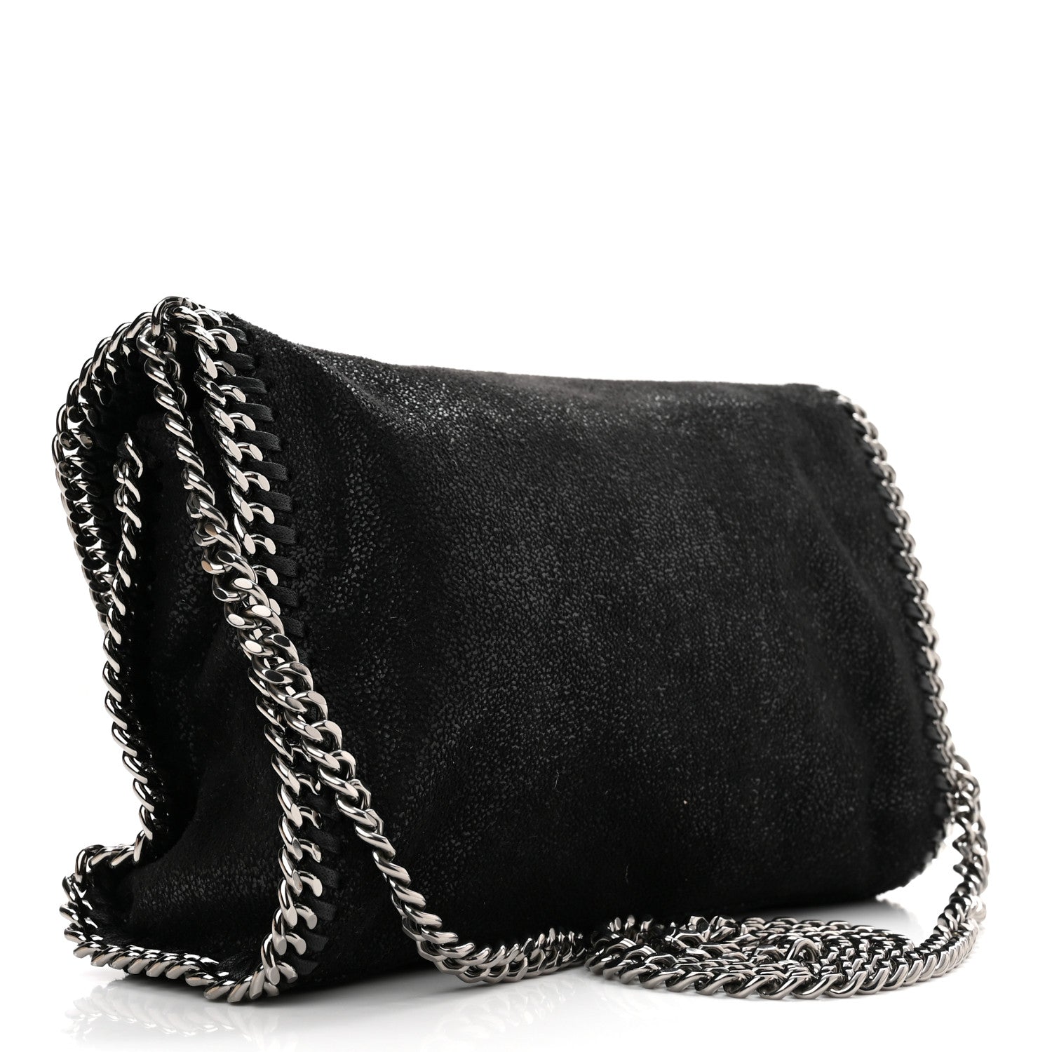 Stella McCartney Shaggy Deer Mini Falabella Shoulder Bag Black 3 of 10