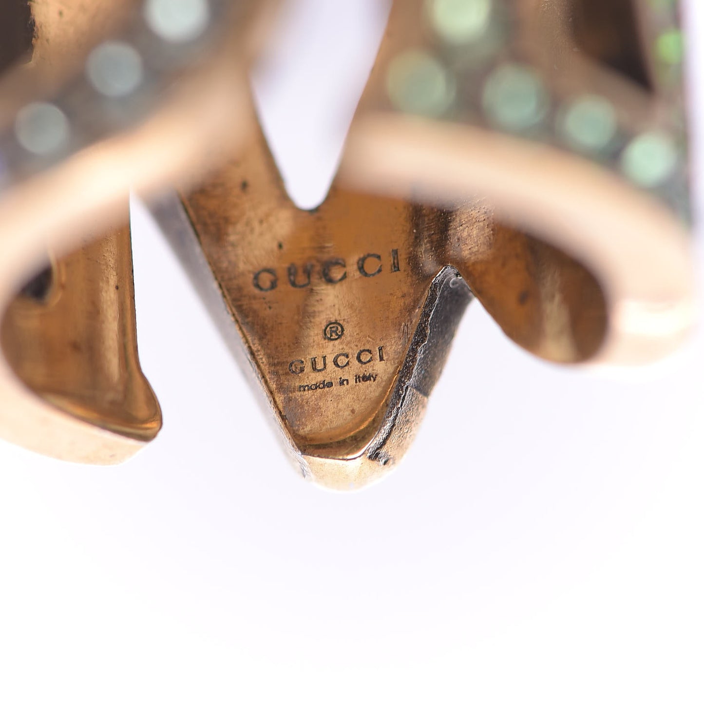 Metal Crystal Loved Ring 6 Multicolor