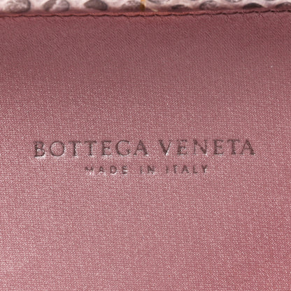 Bottega Veneta Satin Ayers Intrecciato Knot Clutch Pink 6 of 8