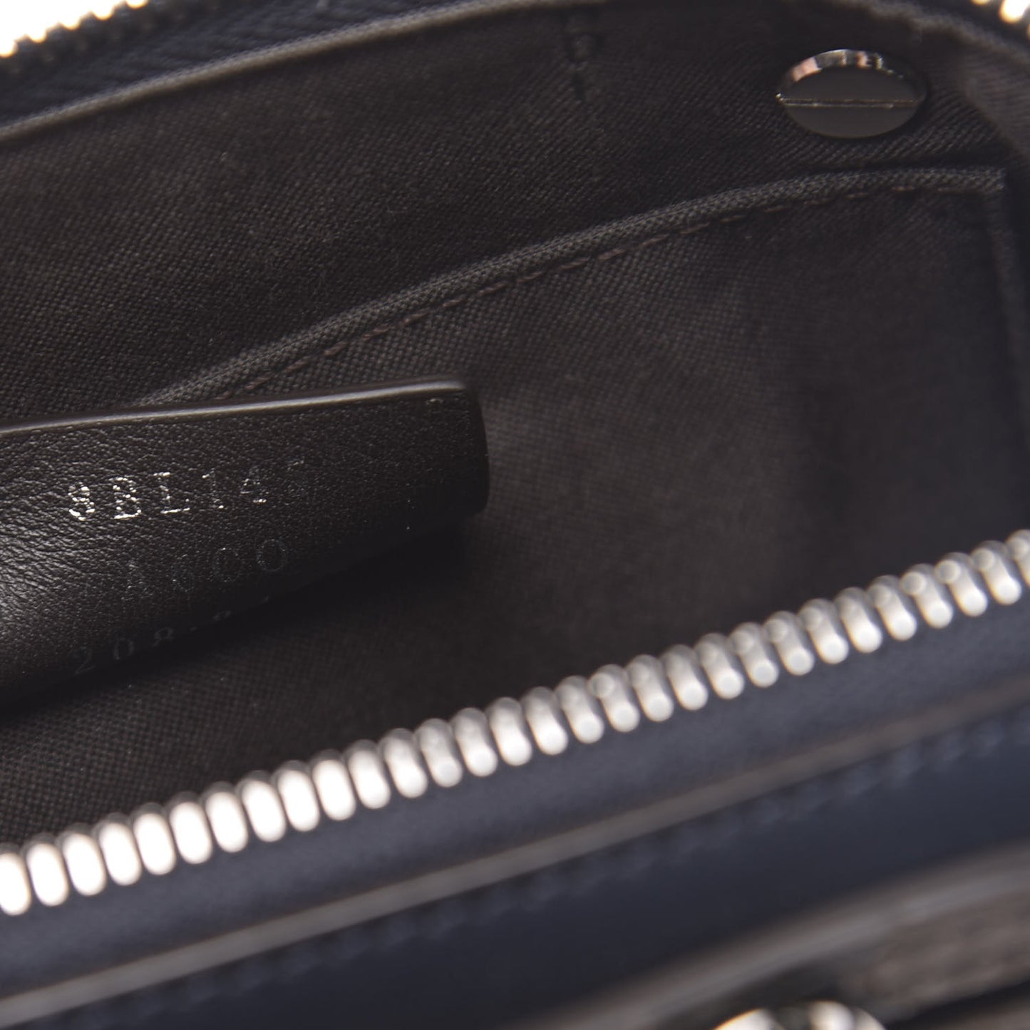 Vitello Dolce Bi-Color FF 1974 Embossed Mini By The Way Boston Bag Midnight Maya Black