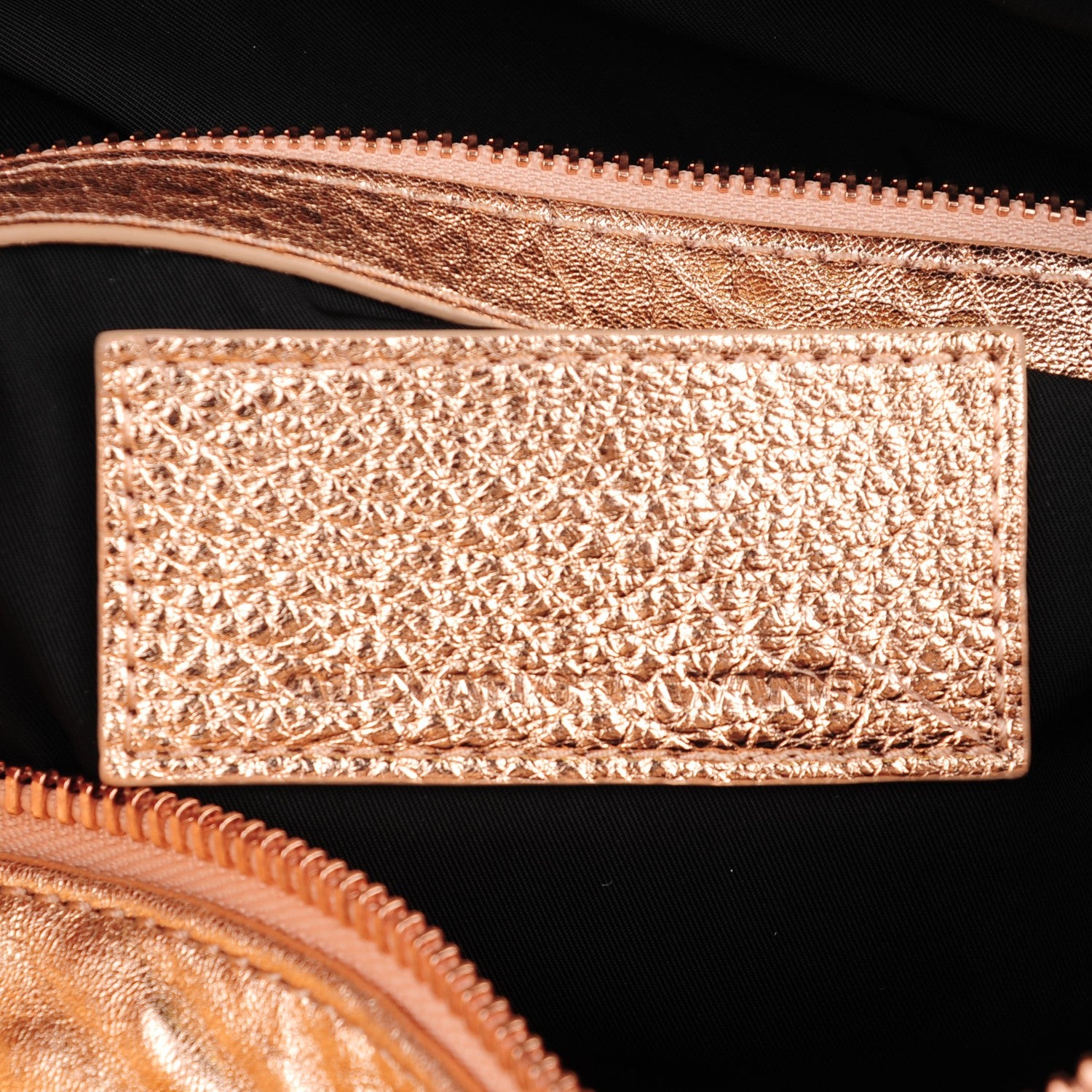 Alexander Wang Metallic Pebbled Lambskin Rocco Rose Gold Hardware 6 of 7
