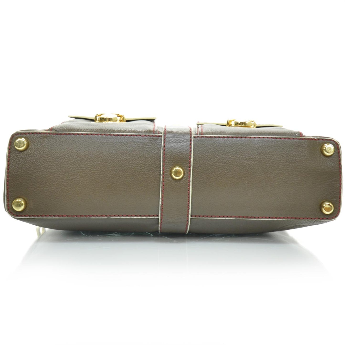 Leather Blake Satchel Mouse Brown