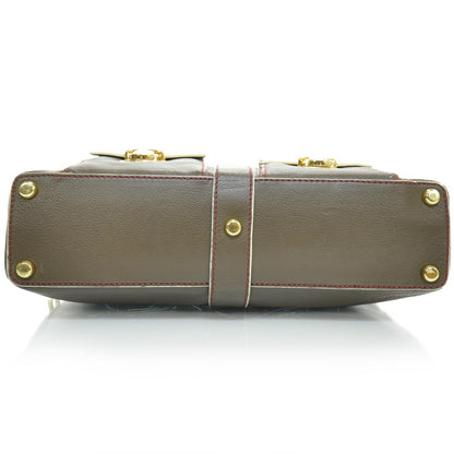 Marc Jacobs Leather Blake Satchel Mouse Brown 5 of 8
