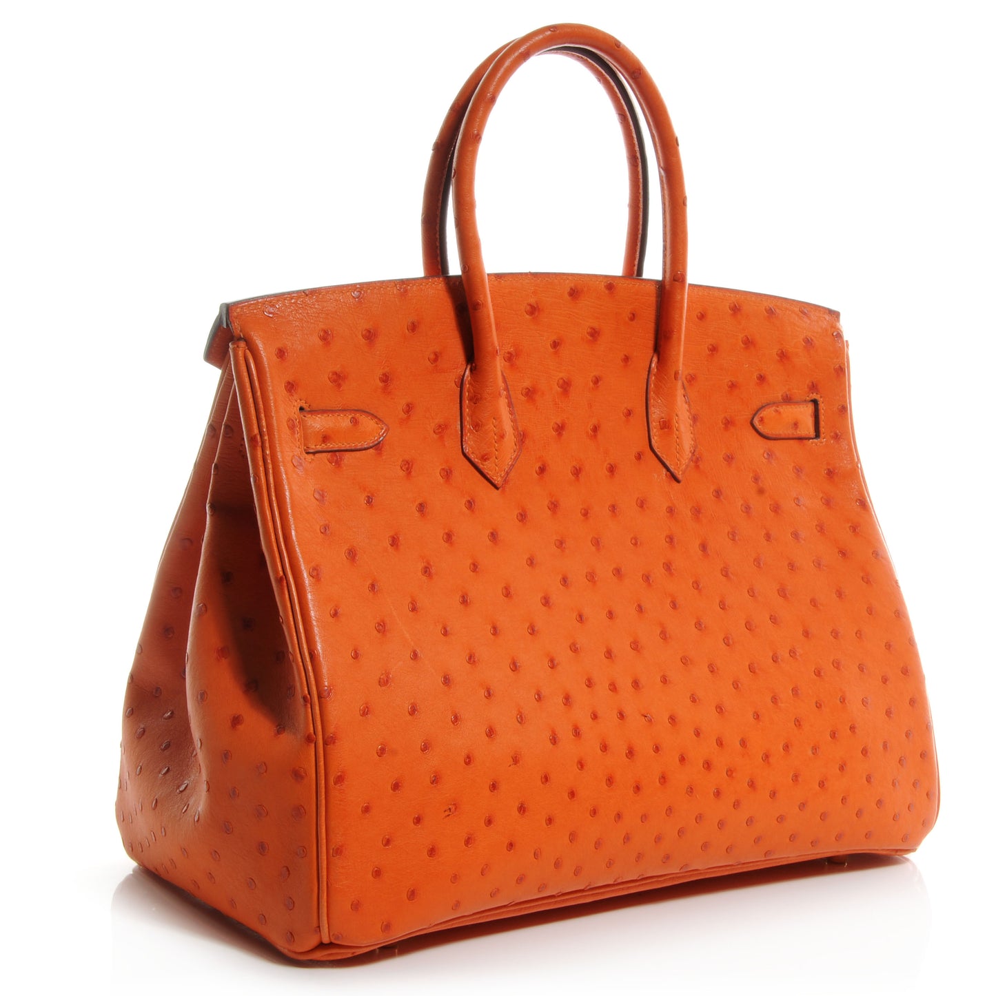 Ostrich Birkin 35 Orange