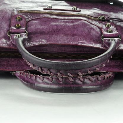 Balenciaga Agneau Classic Hardware City Raisin 5 of 8
