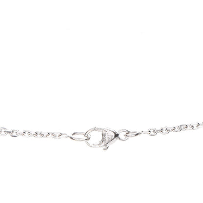 Chanel 18K White Gold Diamond Ceramic Pendant Necklace Black 5 of 5