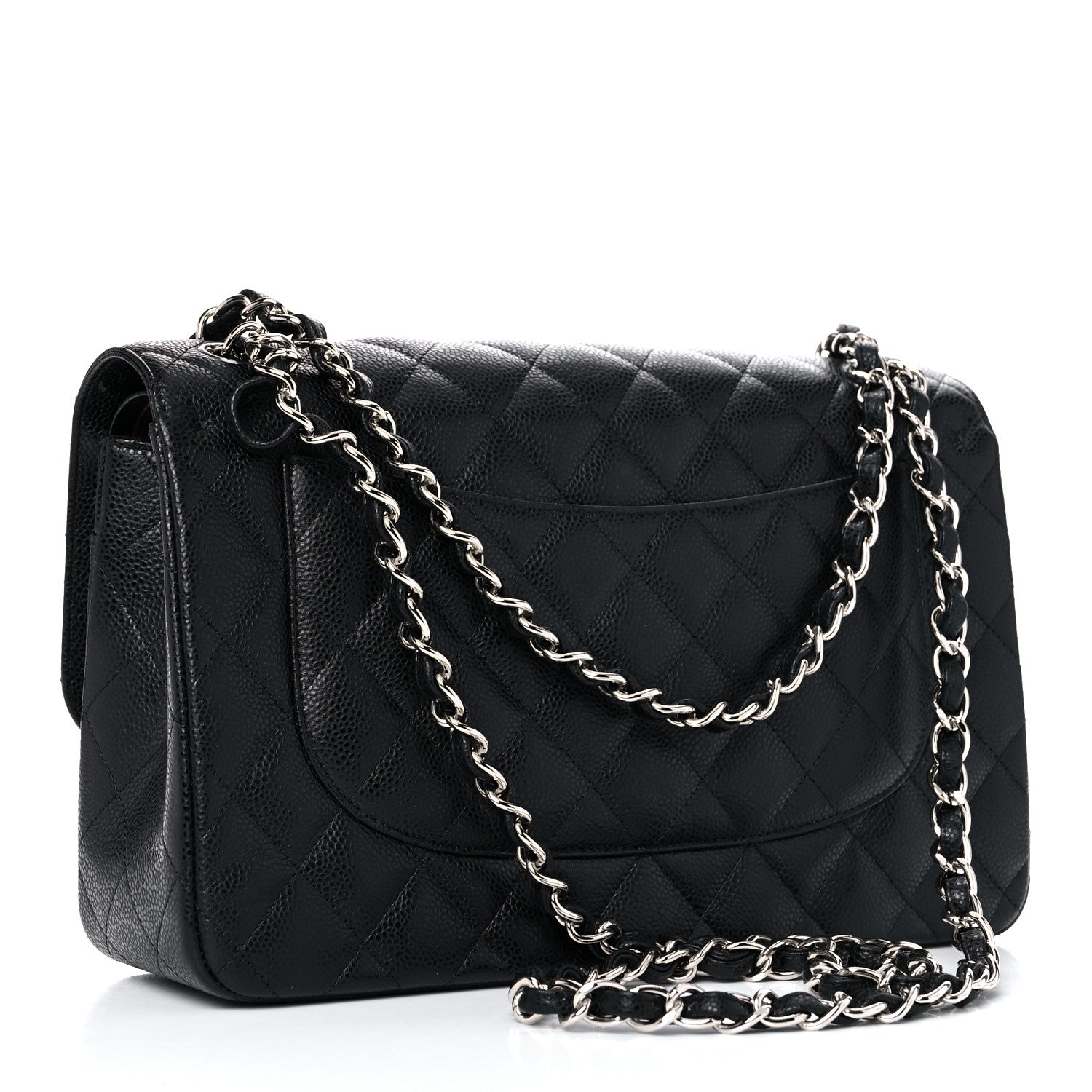 Chanel Caviar Quilted Jumbo Double Flap Black 2 of 10