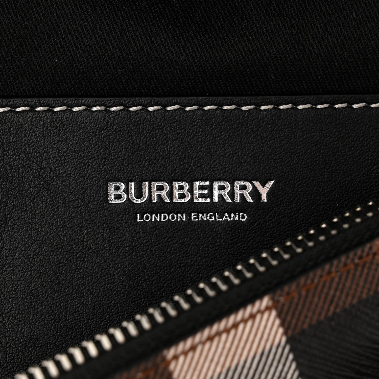 Burberry E-canvas Check Cason Bum Bag Dark Birch Brown 6 of 9