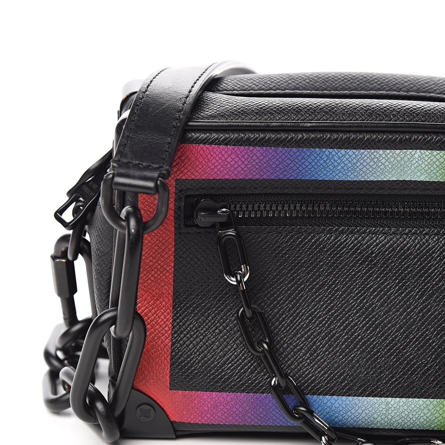 Louis Vuitton Taiga Rainbow Mini Soft Trunk Black 9 of 11