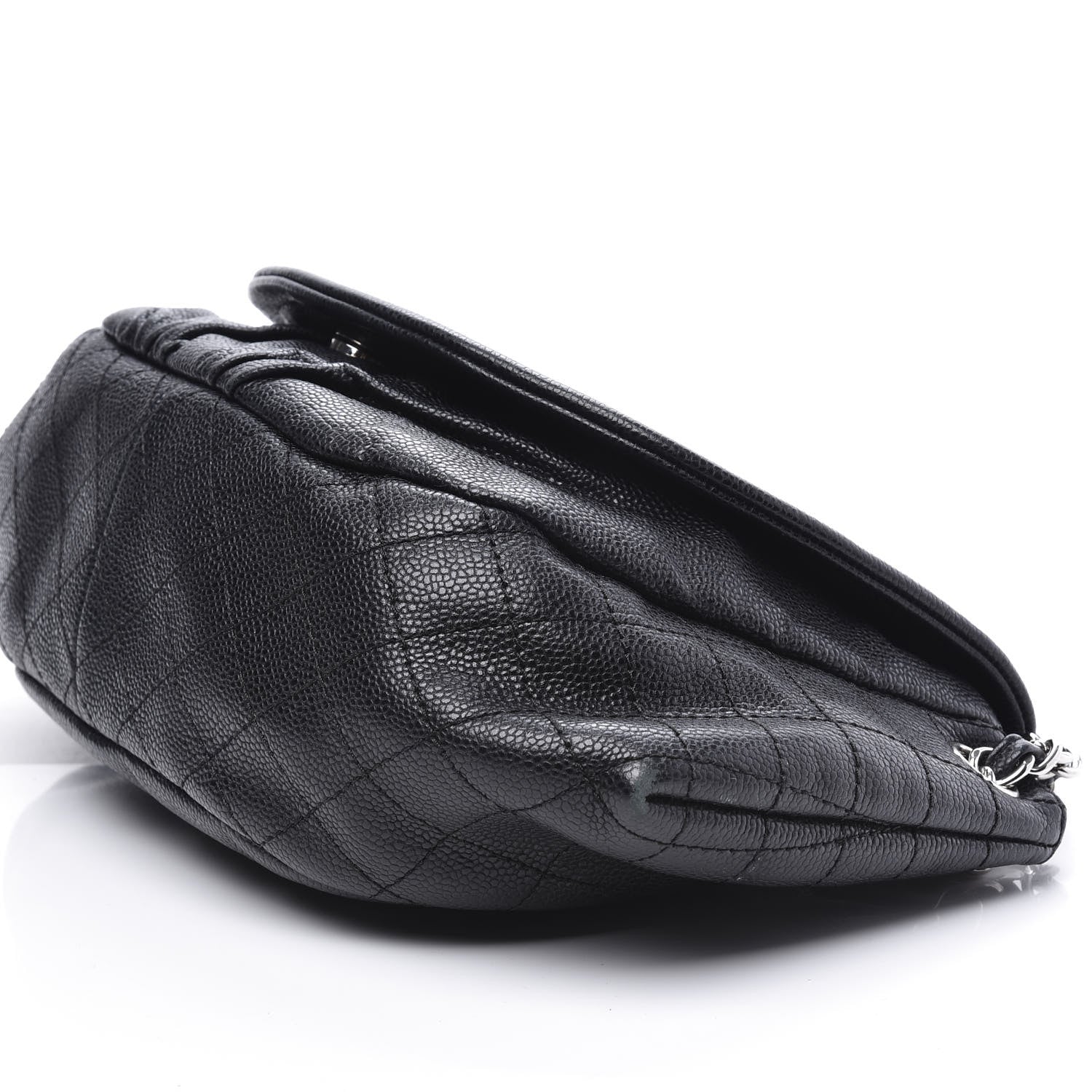 Chanel Caviar Half Moon Large Flap Black 6 of 12