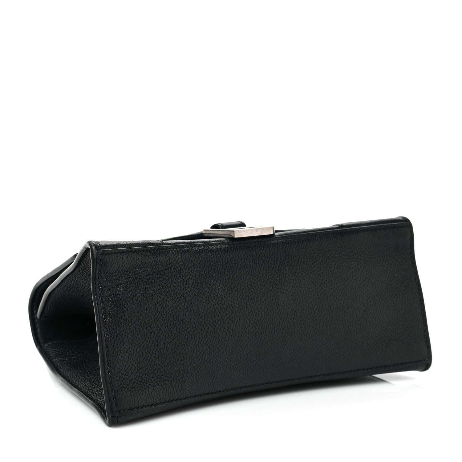 Balenciaga Grained Calfskin Small Hourglass Top Handle Bag Black 4 of 9