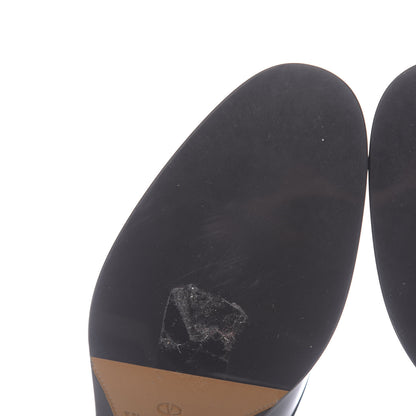 Valentino Garavani Shiny Calfskin Mens Double Monk Strap Loafers 40 Black 9 of 11