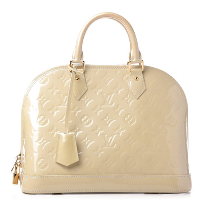 Louis Vuitton Vernis Alma PM Blanc Corail 1 of 9