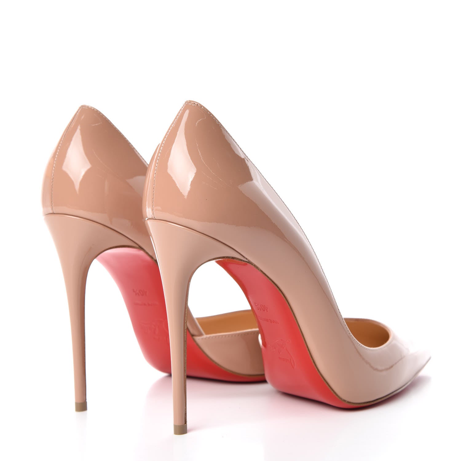 Christian Louboutin Patent Iriza 100 Pumps 40.5 Nude 4 of 8