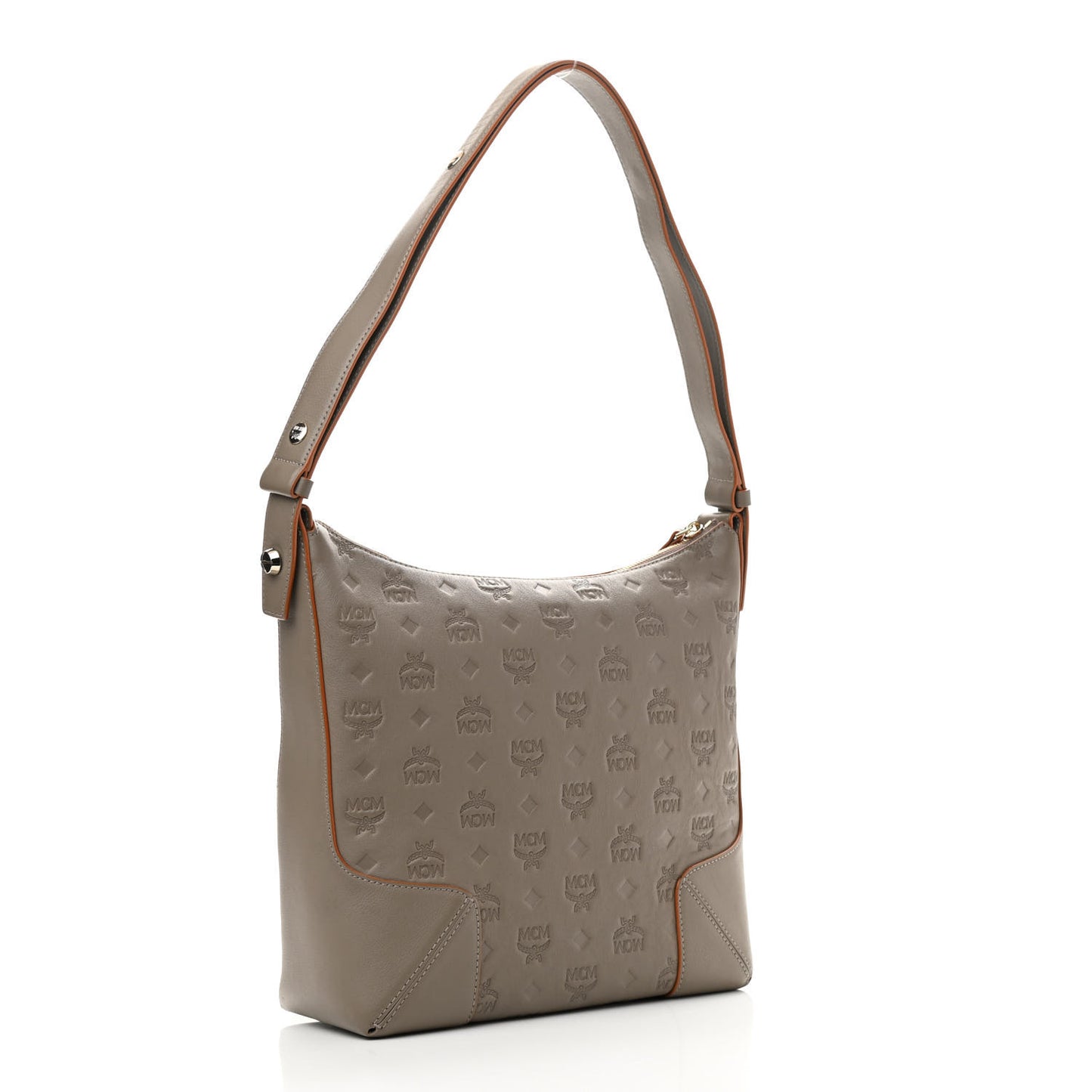 Calfskin Ottomar Monogram Medium Klara Hobo Grey