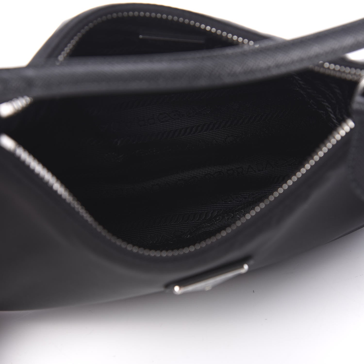 Prada Tessuto Nylon Saffiano Mini Re-Edition 2005 Bag Black 4 of 9