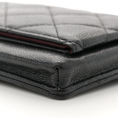 Chanel Caviar Quilted Zip Phone Case Black 10 of 12