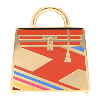 Hermes Metal Lacquer Laque H Vibration Kelly Curiosite Charm Acidule 1 of 4