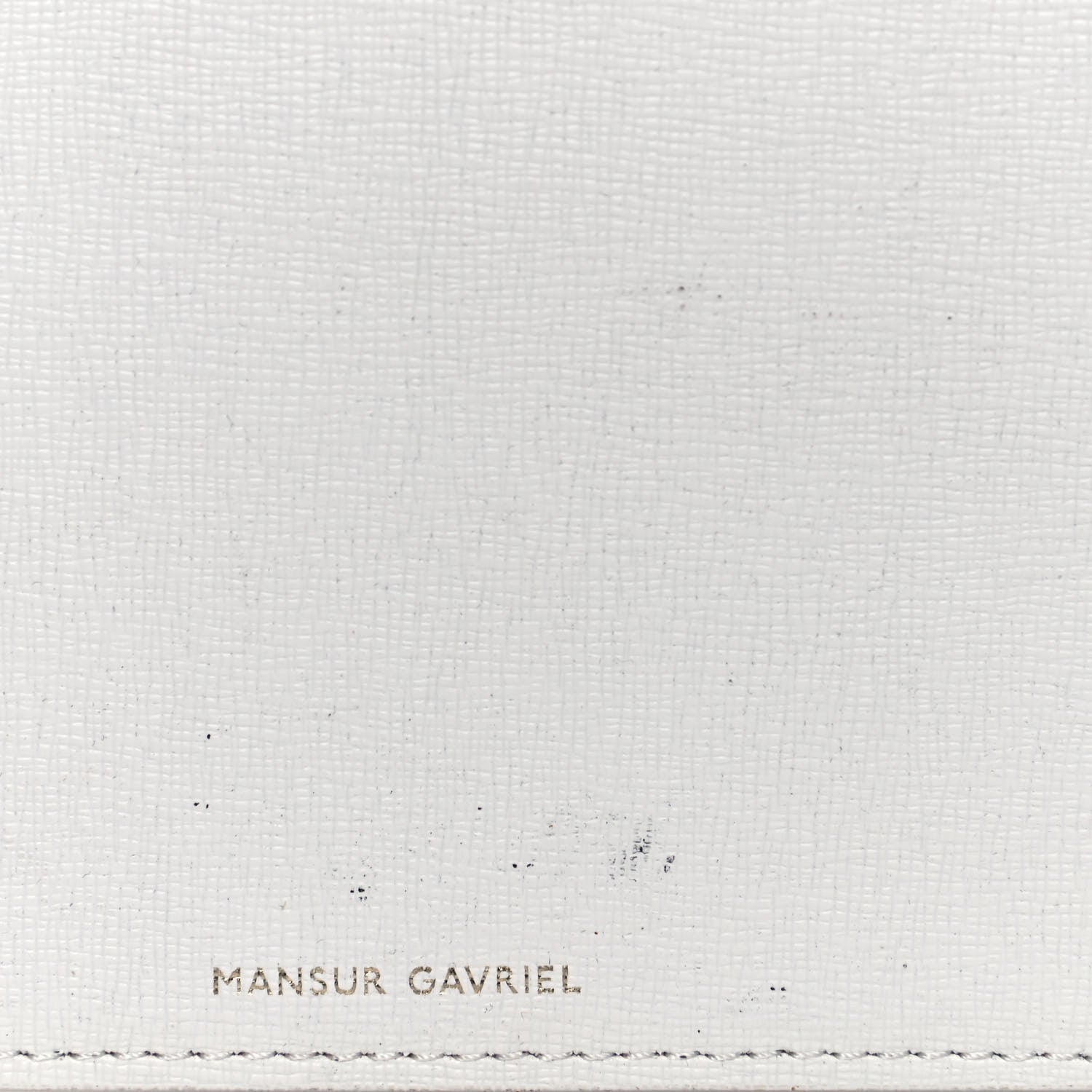 Mansur Gavriel Saffiano Bucket Bag White Royal 13 of 15