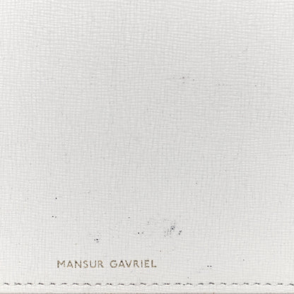 Mansur Gavriel Saffiano Bucket Bag White Royal 13 of 15