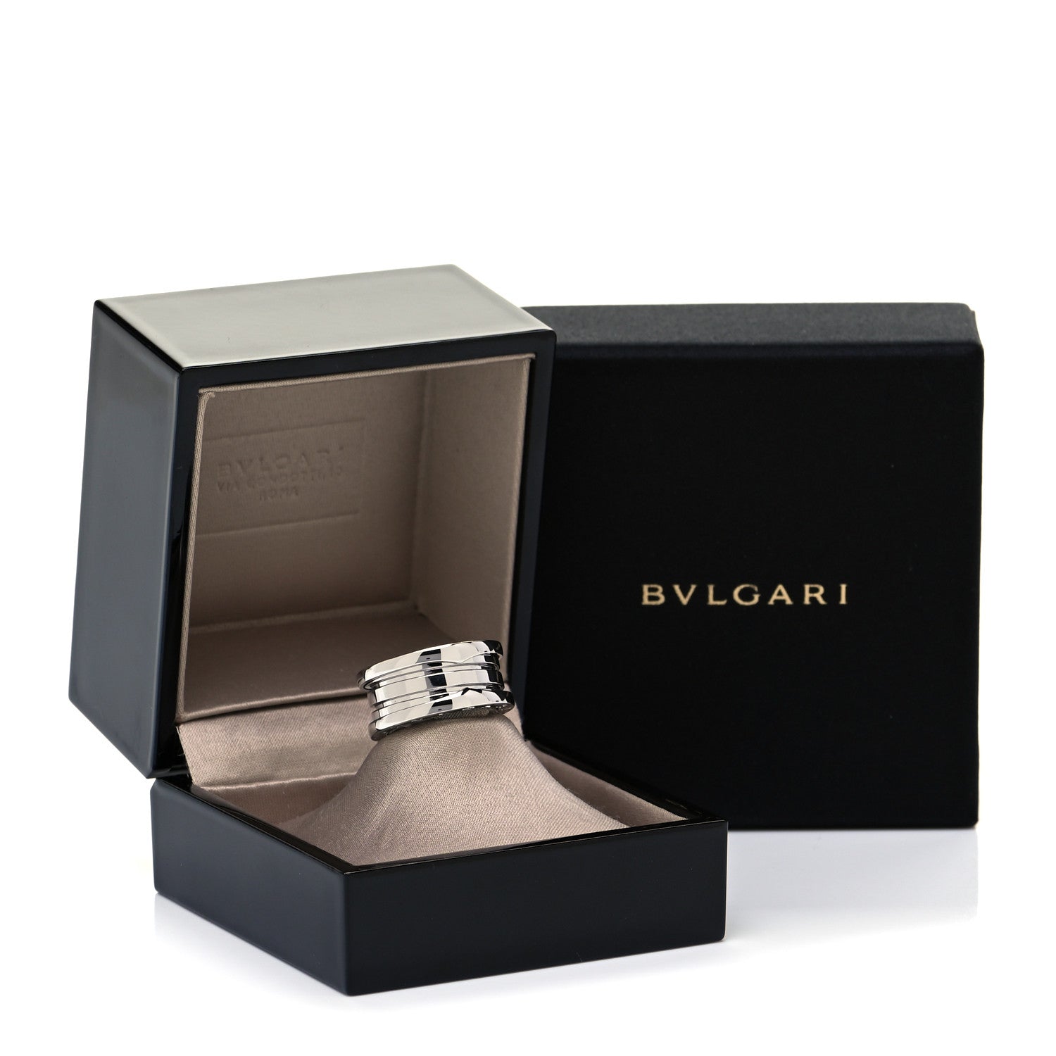 Bulgari 18K White Gold B.Zero1 Three-Band Ring 50 5.25 5 of 5