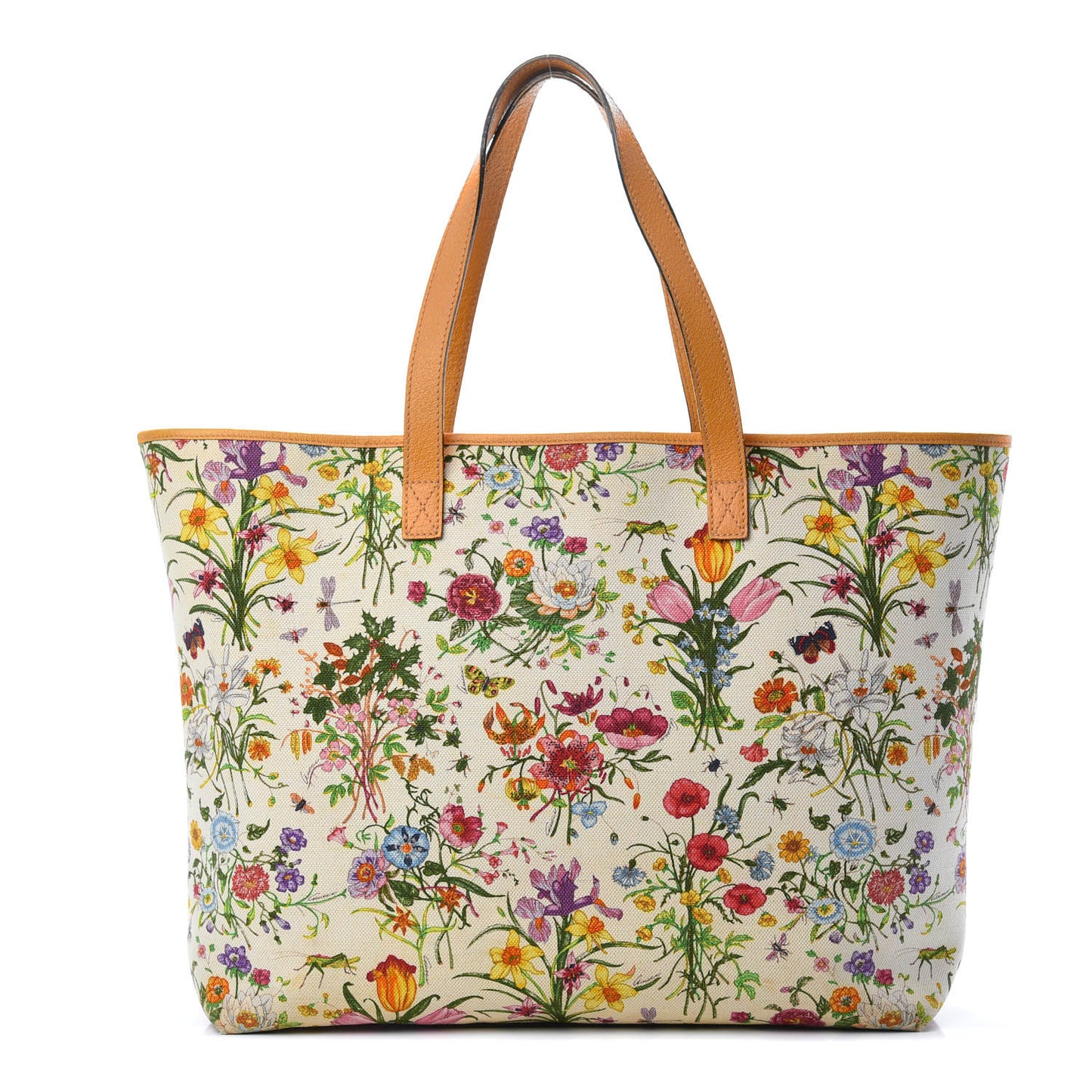 Canvas Large Floral Flora Joy Tote Yellow