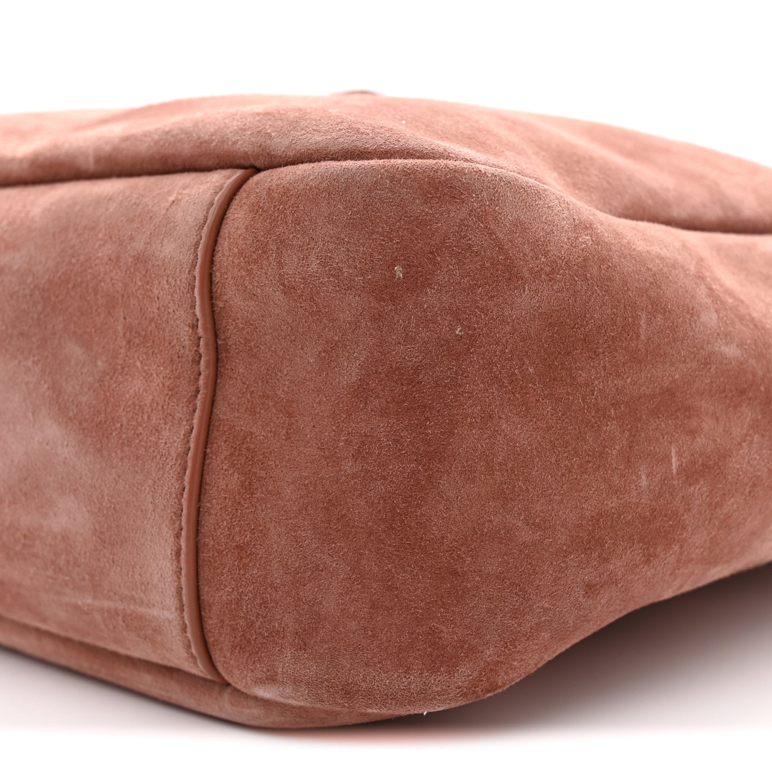 Saint Laurent Suede Calfskin Small Le 5 A 7 Soft Hobo Barley Pink 10 of 11