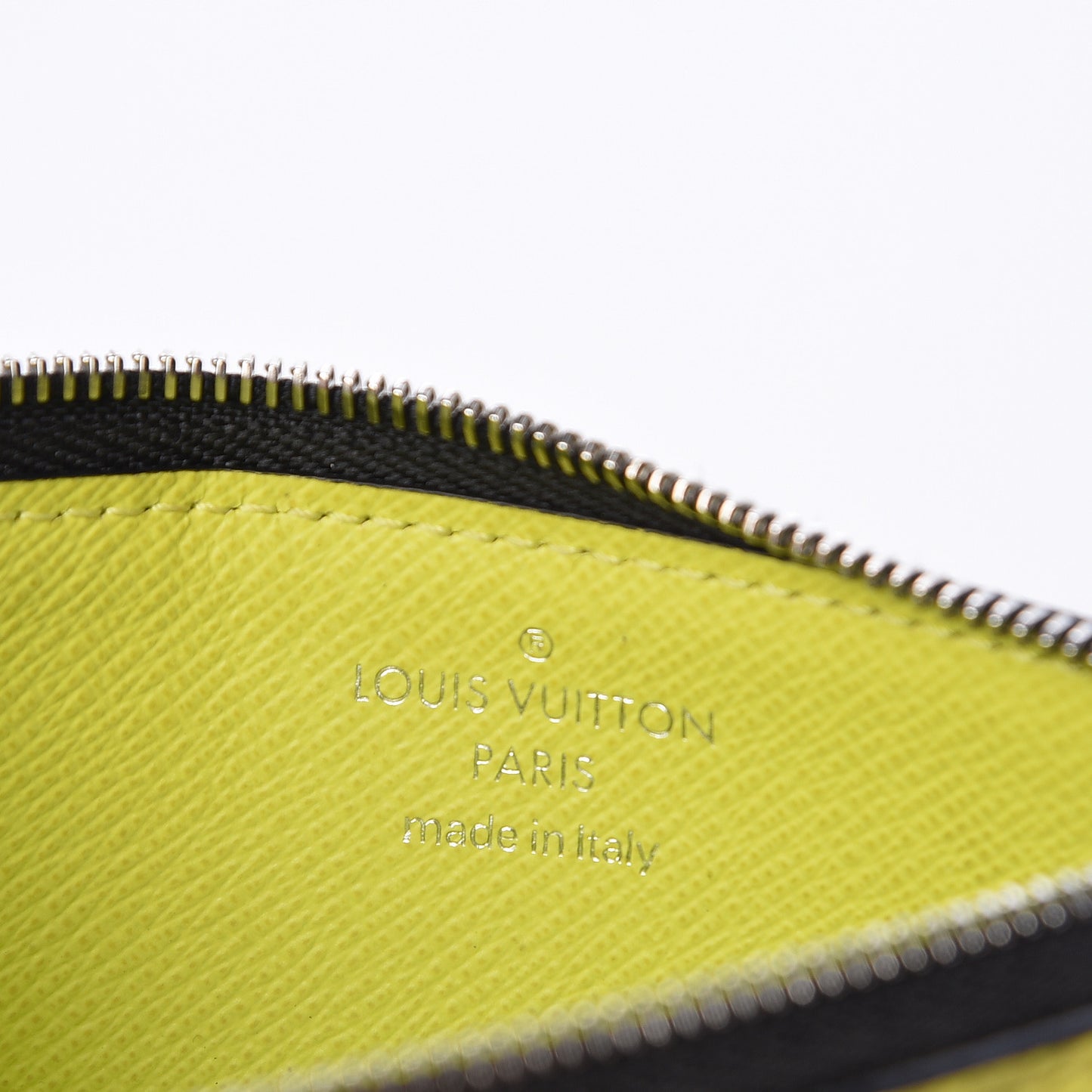 Monogram Taiga Coin Card Holder Yellow