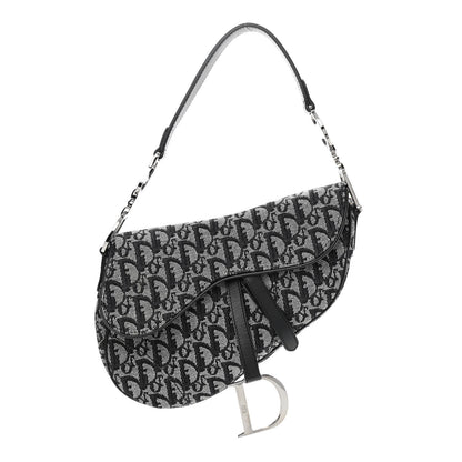 Christian Dior Monogram Saddle Bag Black 1 of 10