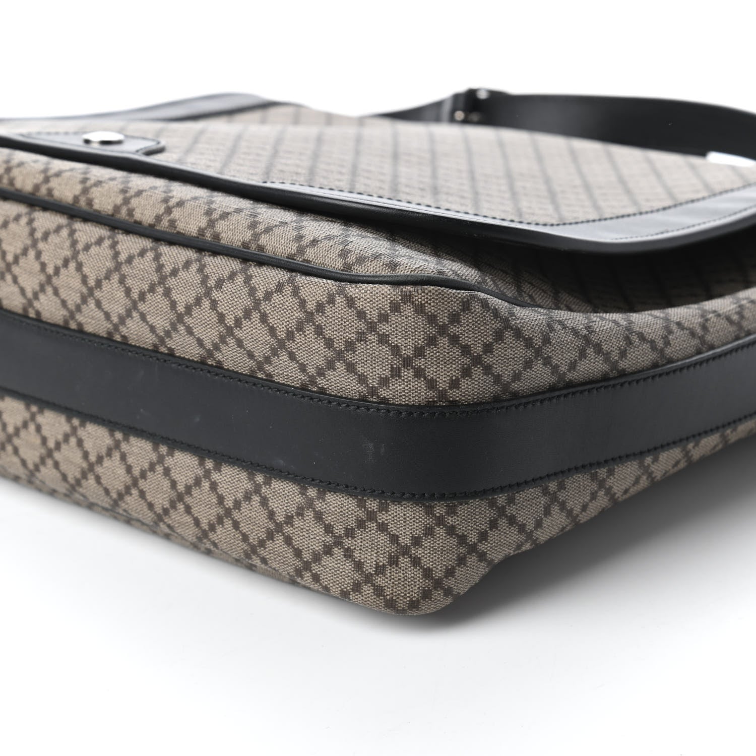 Gucci Diamante Large Flap Messenger Bag Beige Black 7 of 11