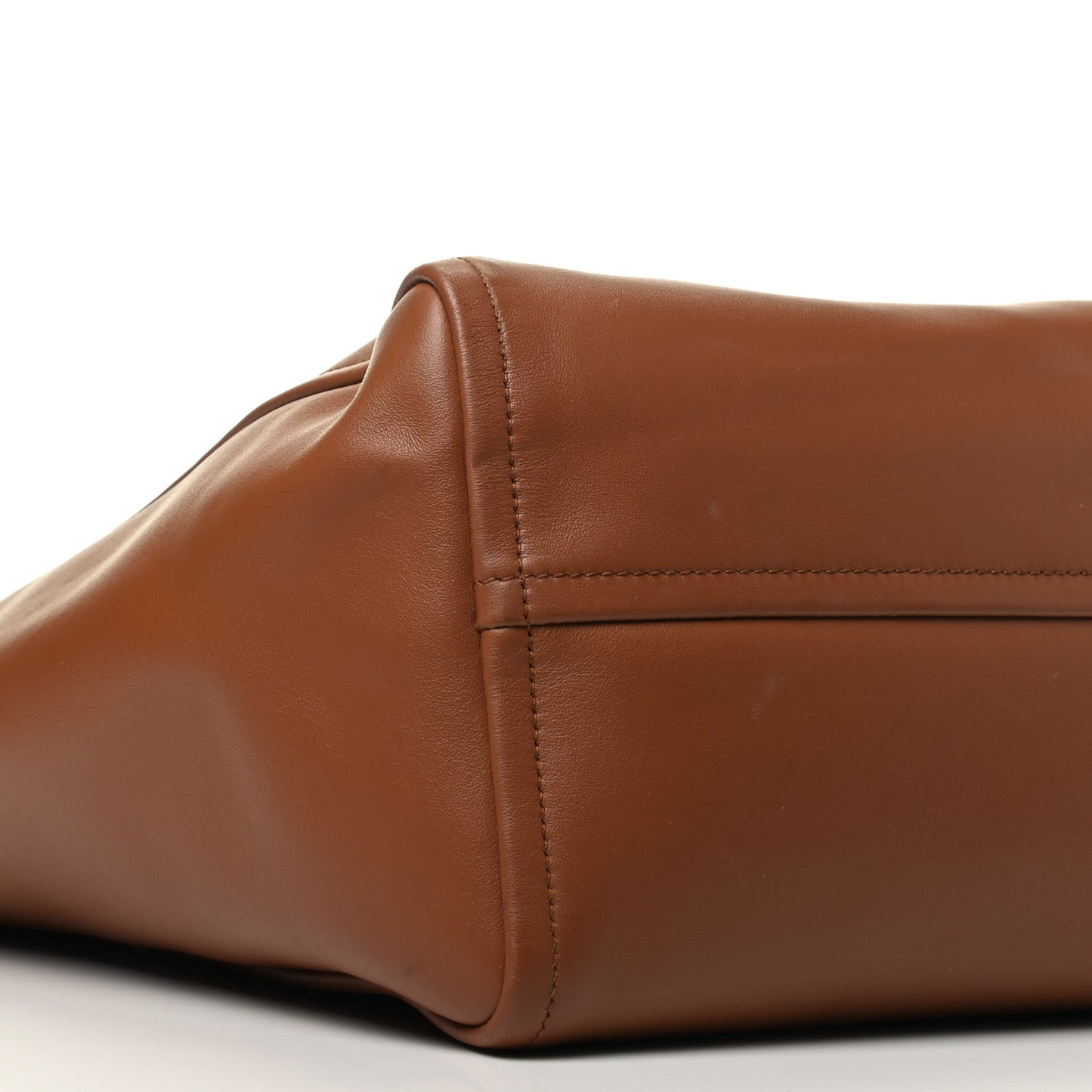 Calfskin Large Concept Shopper Tote Cuoio