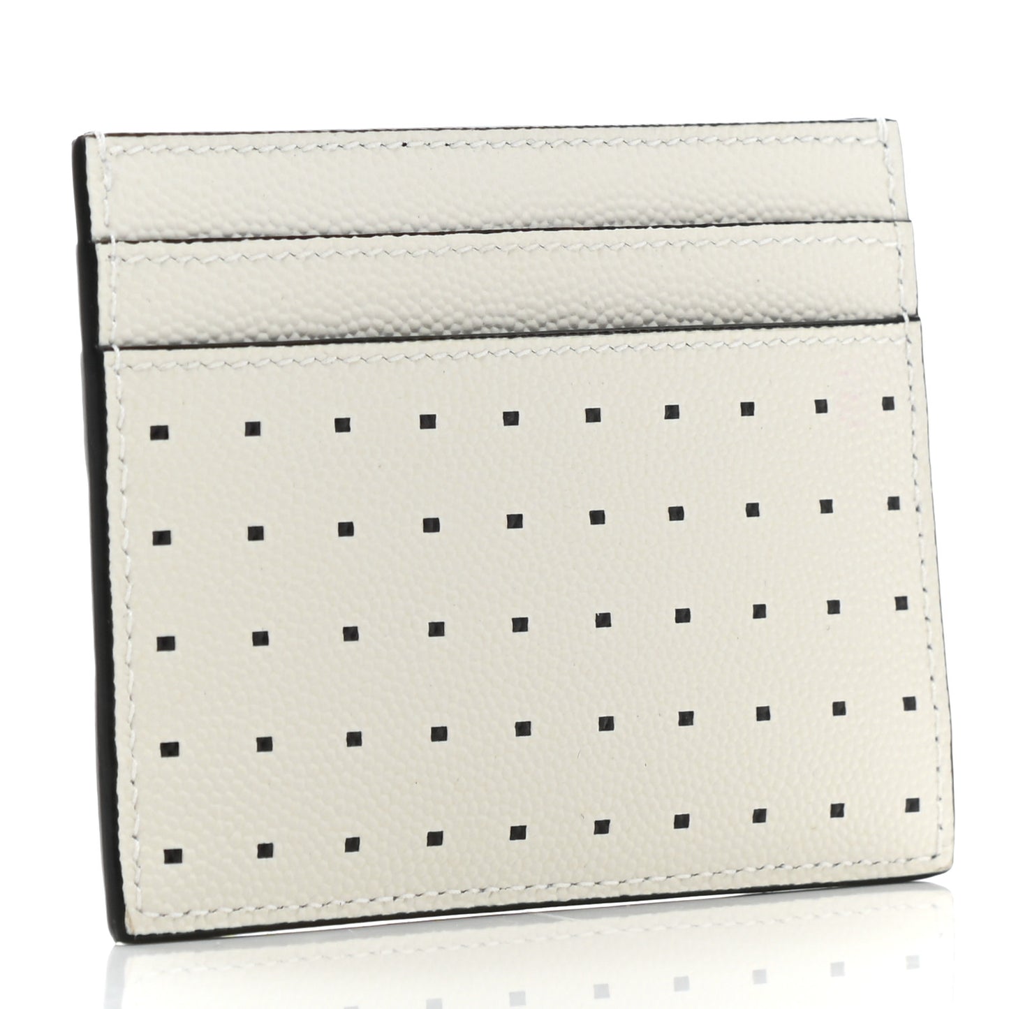 Grain De Poudre Geo Print Card Case White Black