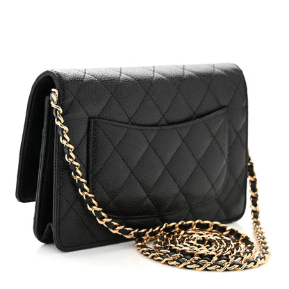 Chanel Caviar Quilted Wallet on Chain WOC Black 3 of 11