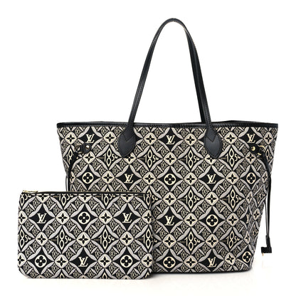 Louis Vuitton Jacquard Since 1854 Neverfull MM Grey 1 of 7