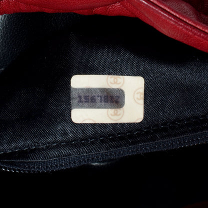 Chanel Lambskin Tassel Drawstring Pouch Bag Red 7 of 7