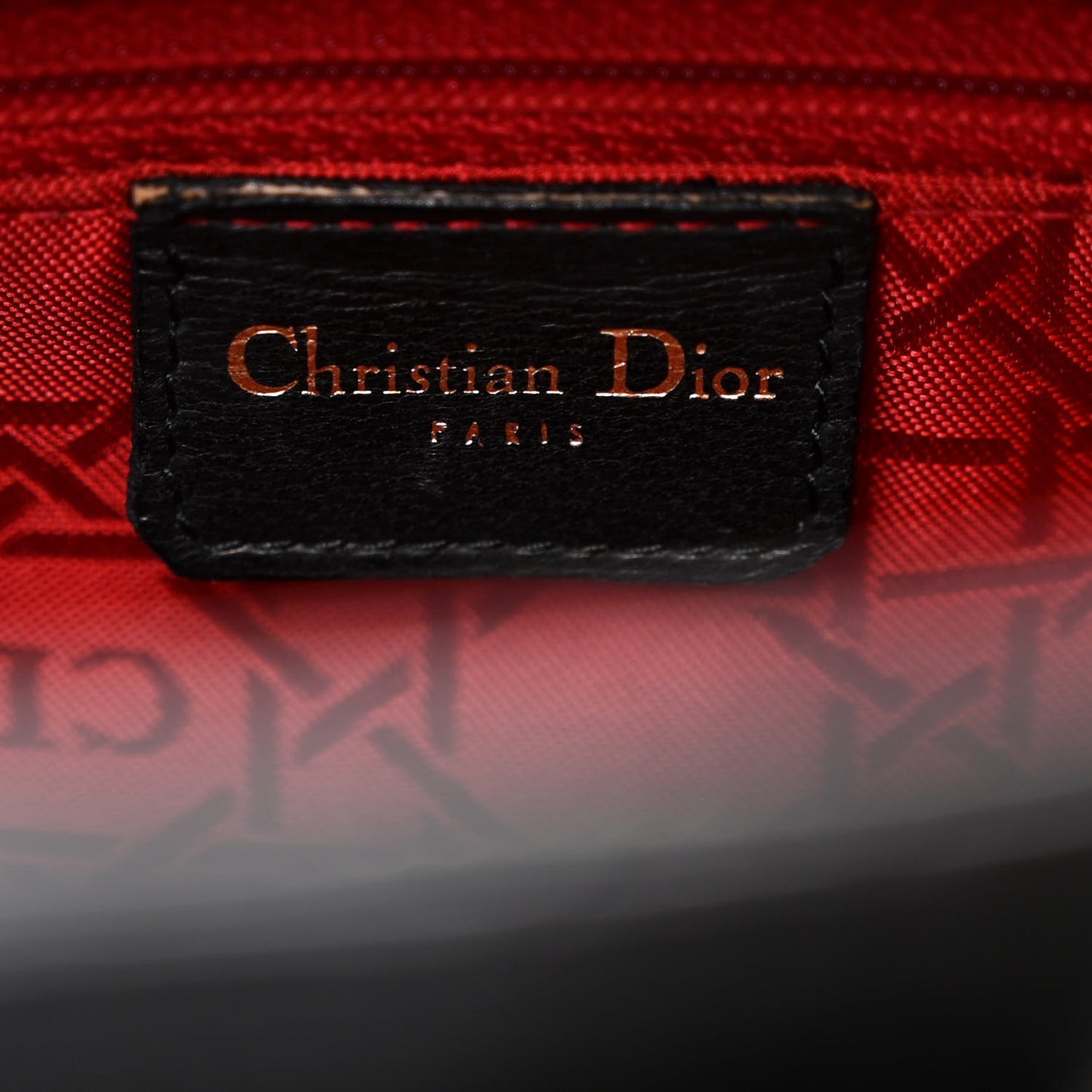 Patent Cannage Large Lady Dior Black