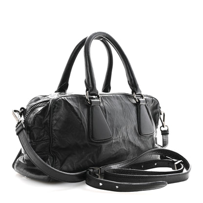 Prada Nappa Antique Bowler Black 3 of 17