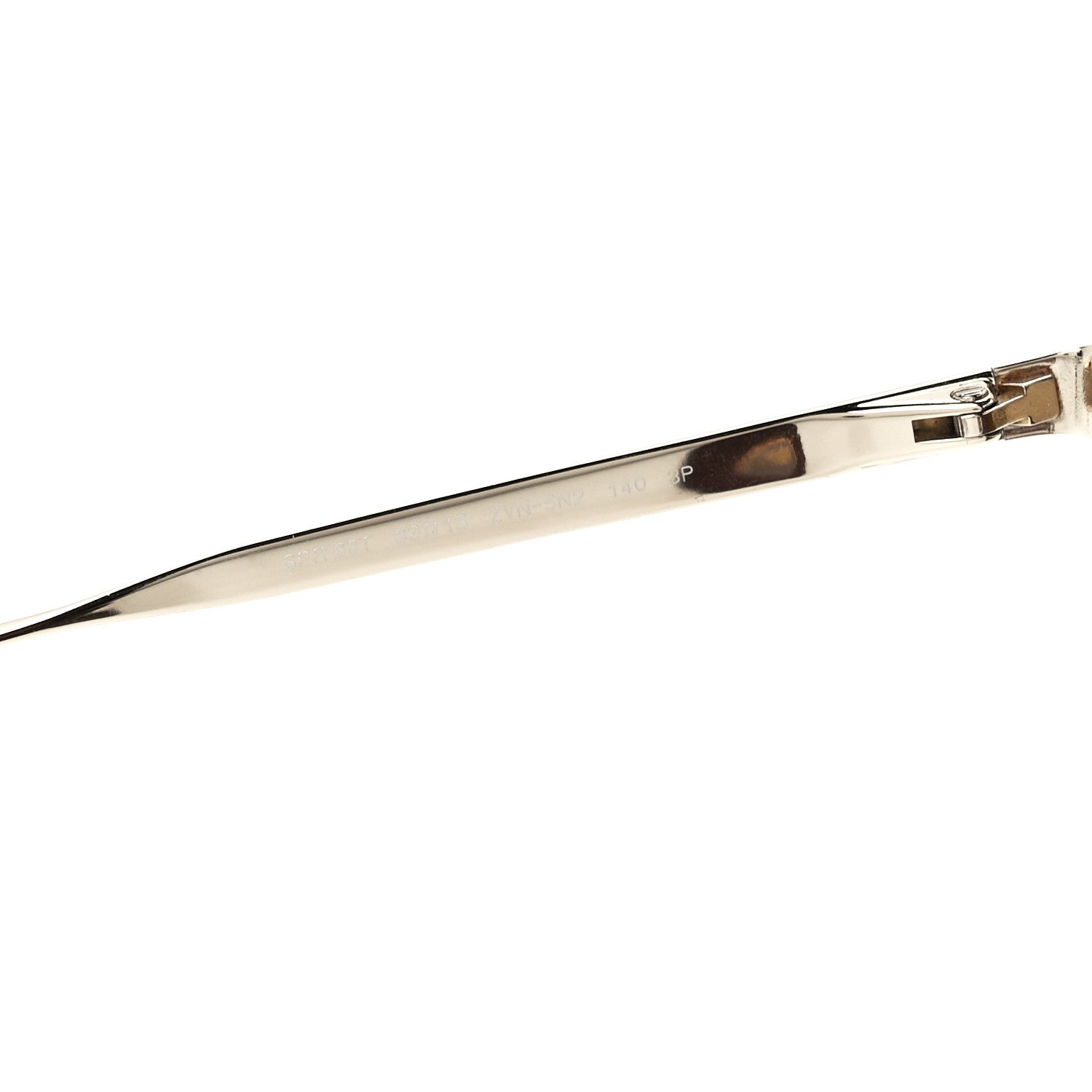Prada Polarized Cat Eye Sunglasses SPR 68T Gold 5 of 9