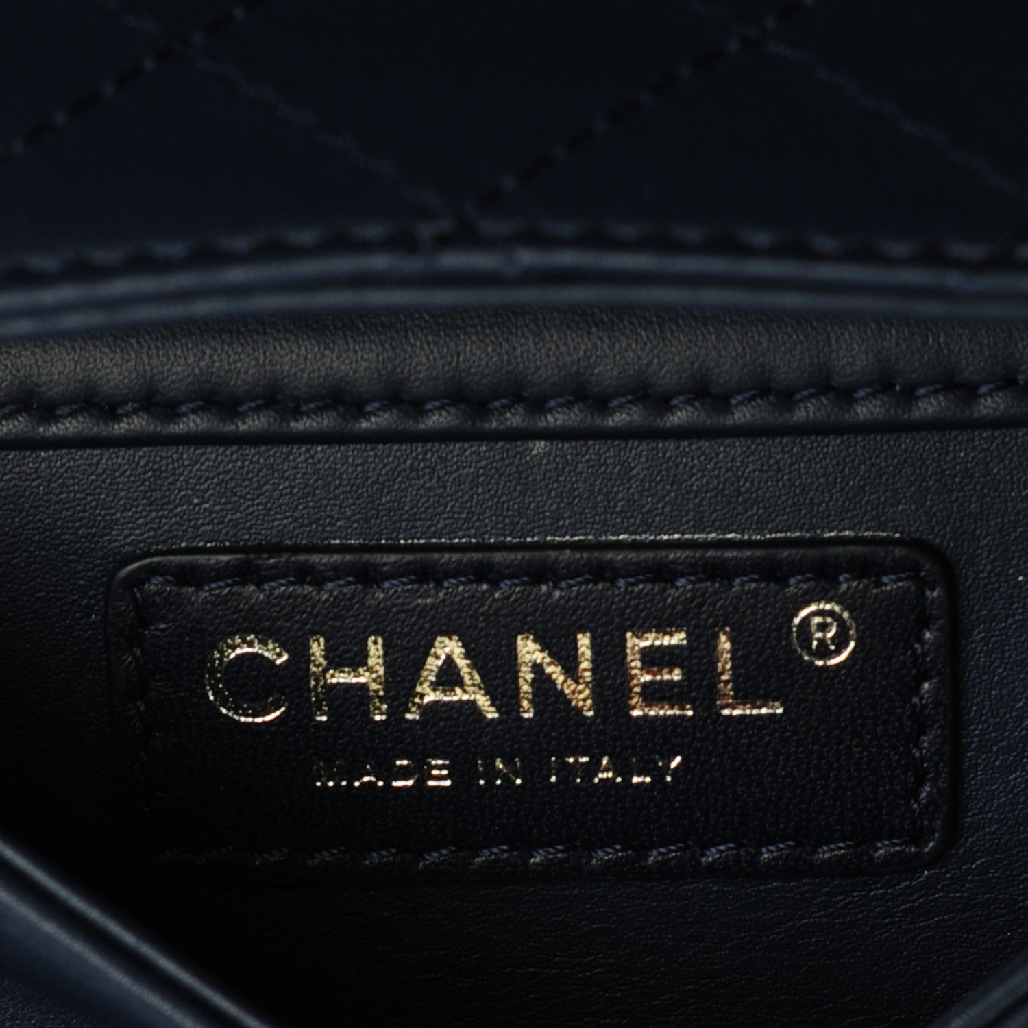 Chanel Patent Quilted Clutch Flap Dark Blue 7 of 8