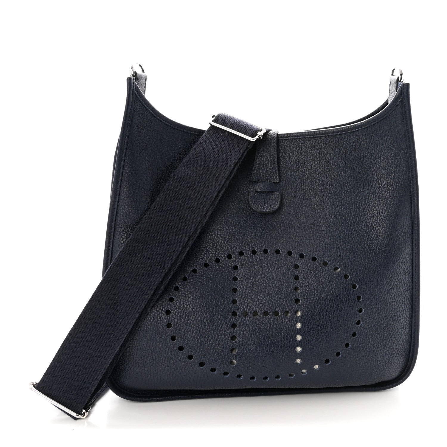 Hermes Taurillon Clemence Evelyne III GM Bleu Nuit 1 of 9