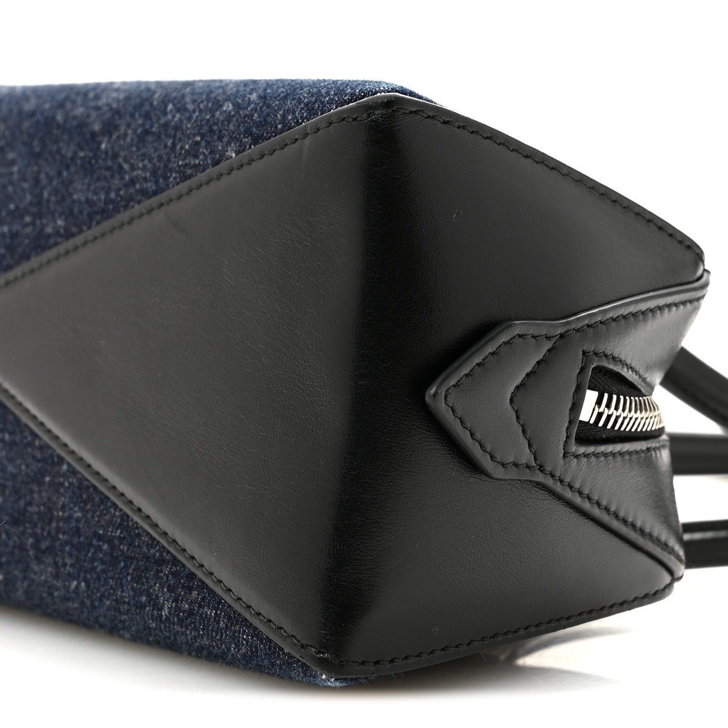 Alaia Denim Calfskin Medium Le Teckel Bag Bleu Denim 11 of 13