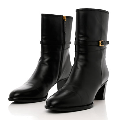 Gucci Nappa Charlotte Ankle Boots 41 Black 3 of 11