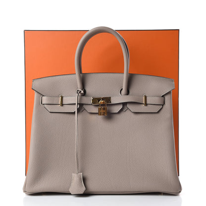 Hermes Togo Birkin 35 Gris Tourterelle 34 of 34