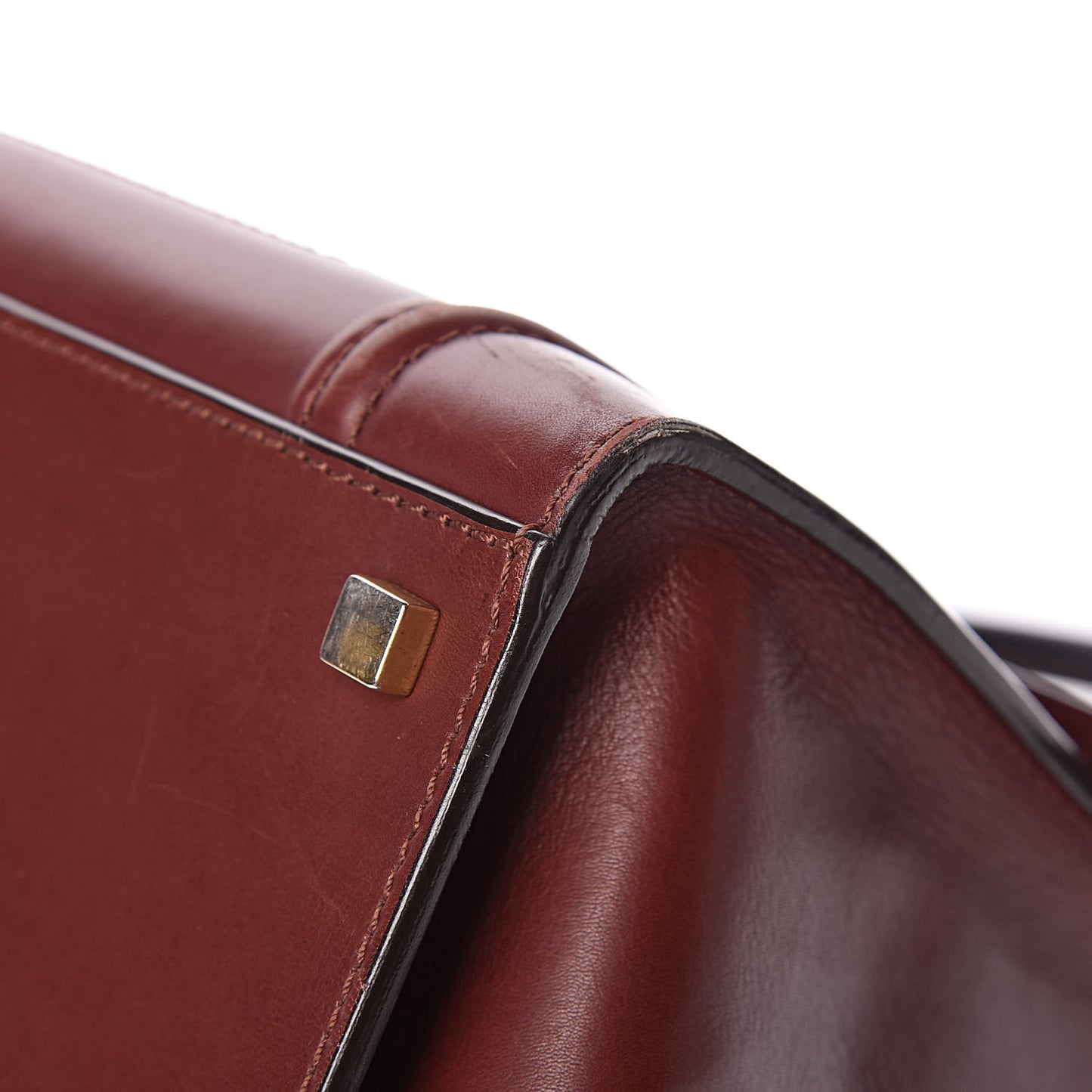 Natural Calfskin Medium Phantom Luggage Burgundy