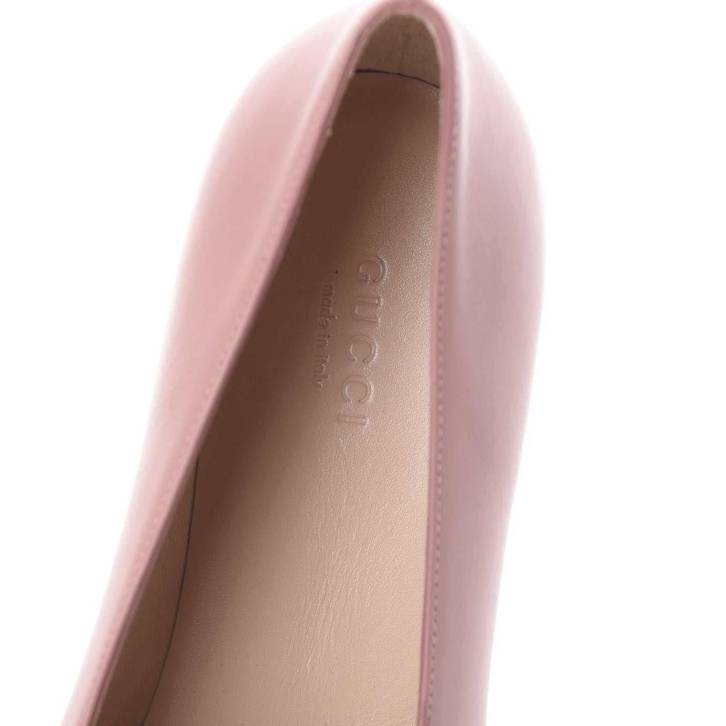 Calfskin Horsebit Flats 37.5 Soft Pink