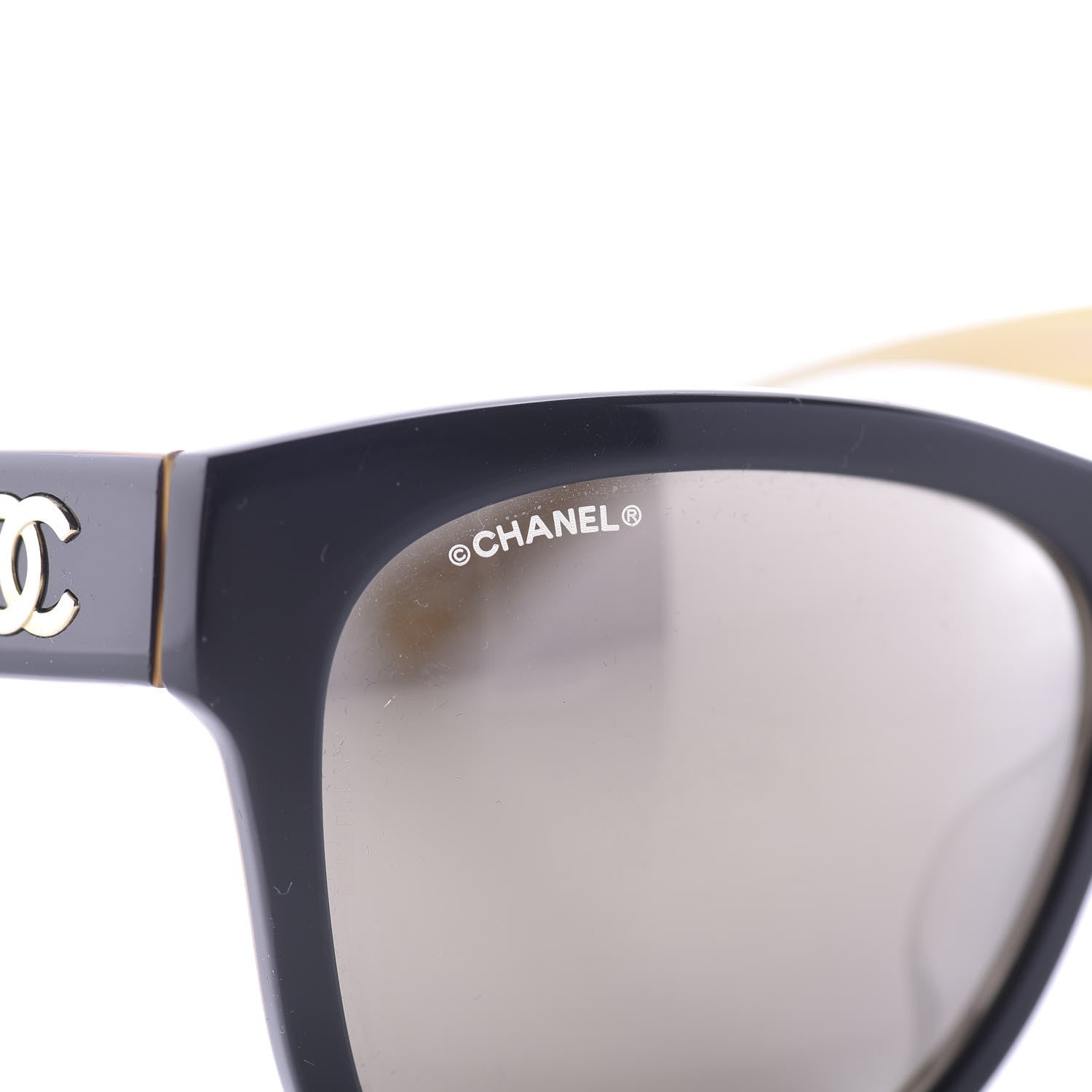 Chanel Acetate Square CC Sunglasses 5380 Black 6 of 9